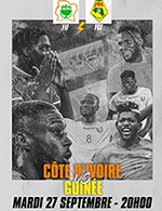 Réservez les meilleures places pour Cote D'ivoire / Guinee - Stade Credit Agricole La Licorne - Amiens - Du 26 septembre 2022 au 27 septembre 2022