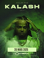 Réservez les meilleures places pour Kalash - L'olympia - Le 20 mars 2025